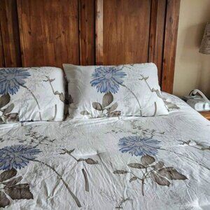 Wake in Cloud 100% Cotton Floral King Comforter Set